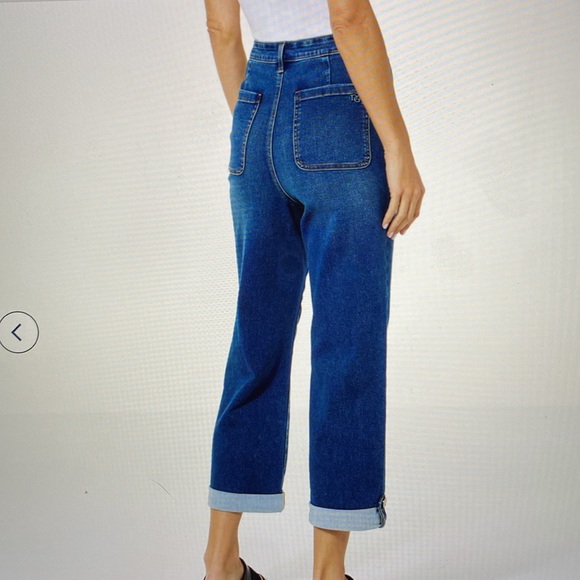 Gently Used DG2 Virtual Stretch Pull-On Utility Crop Jean 22 Women’s Petite - Picture 10 of 12